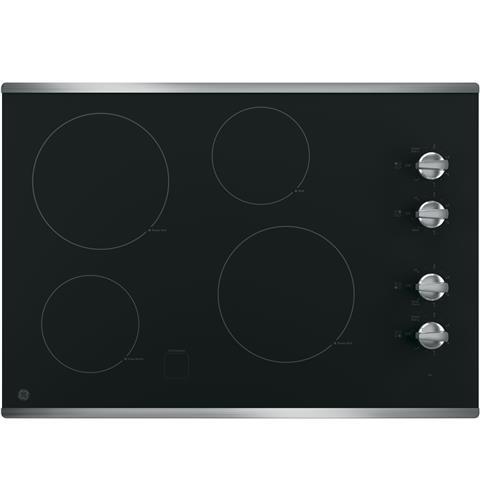 GE Appliances JP3030SJSS 30" BuiltIn Knob Control Electric Cooktop